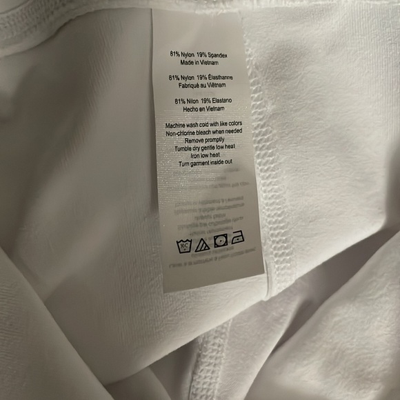 Alo Yoga mesh coast high rise white leggings with stirrup foot detail women M - Picture 6 of 7